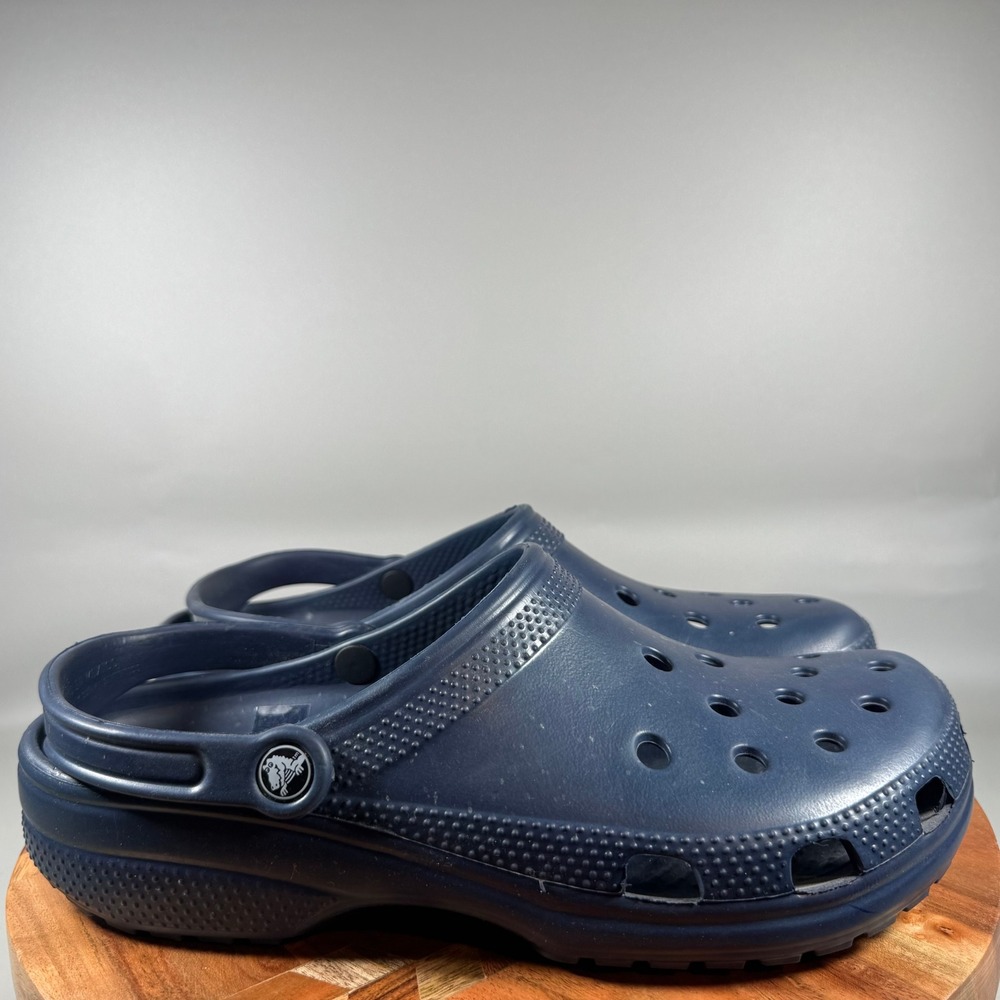 Crocs Classic Clog Navy Blue Mens Size 12 Slip On Comfort Water Shoes